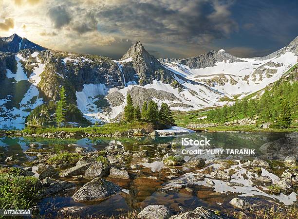 A scenic view of altay rock paintings