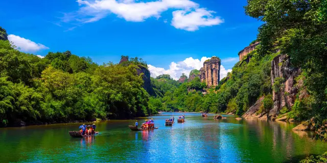 A scenic view of ancient city of fujian