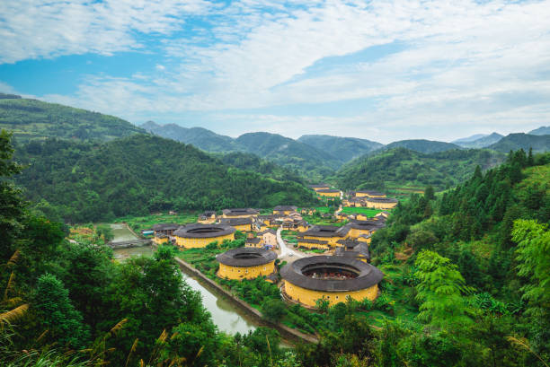 A scenic view of ancient city of fujian