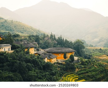 A scenic view of ancient city of fujian