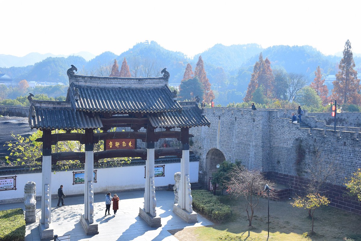 A scenic view of ancient huizhou cultural tourism area