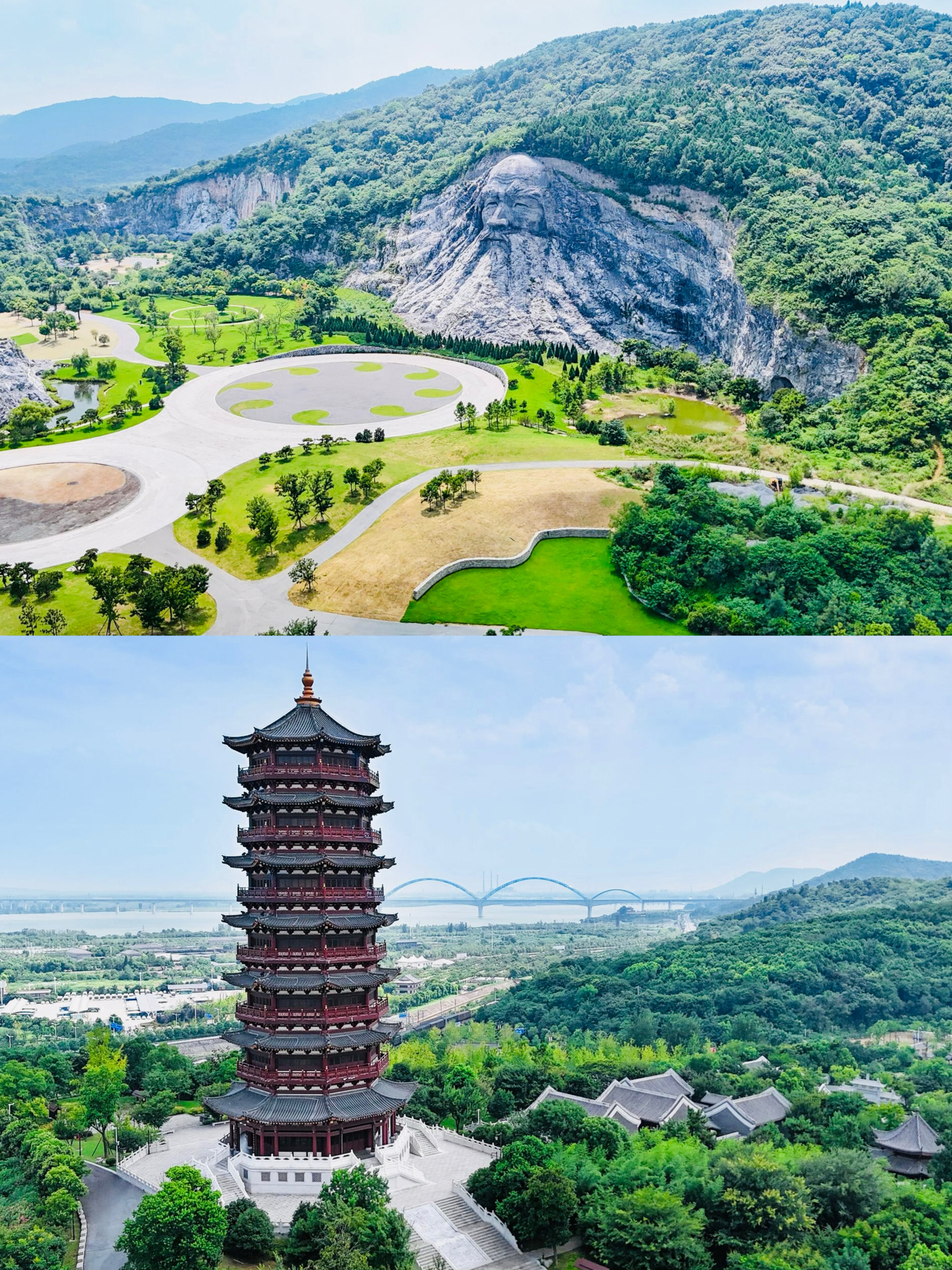 A scenic view of Ancient Longzhong