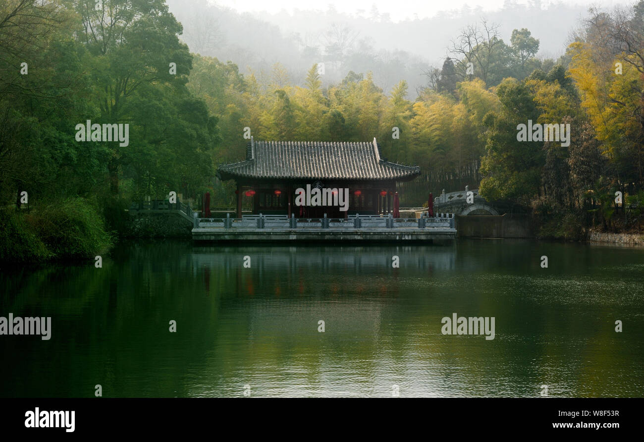 A scenic view of Ancient Longzhong