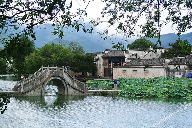A scenic view of ancient villages in southern anhui xidi hongcun