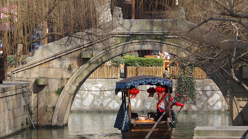 A scenic view of Anji Bridge