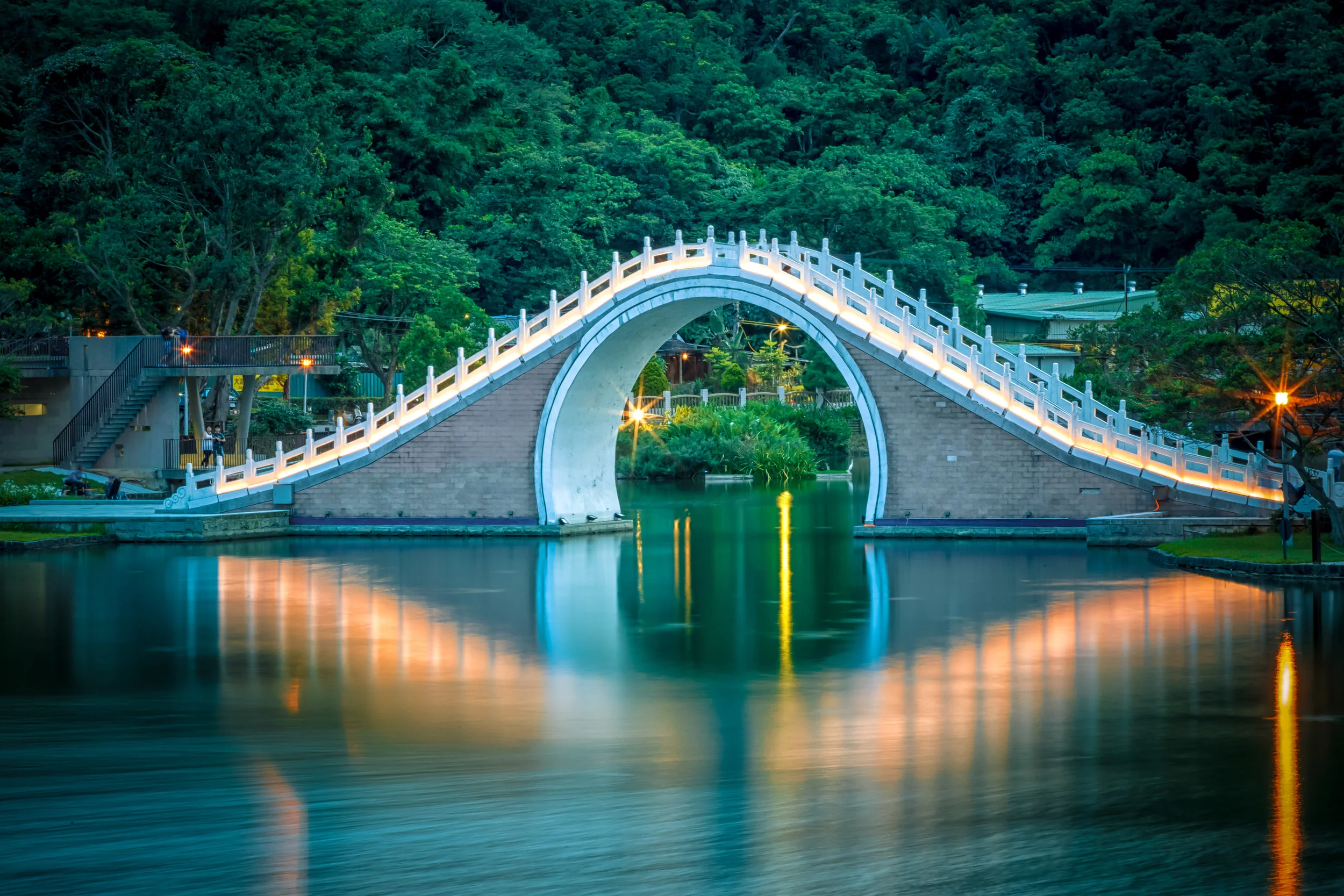 A scenic view of Anji Bridge