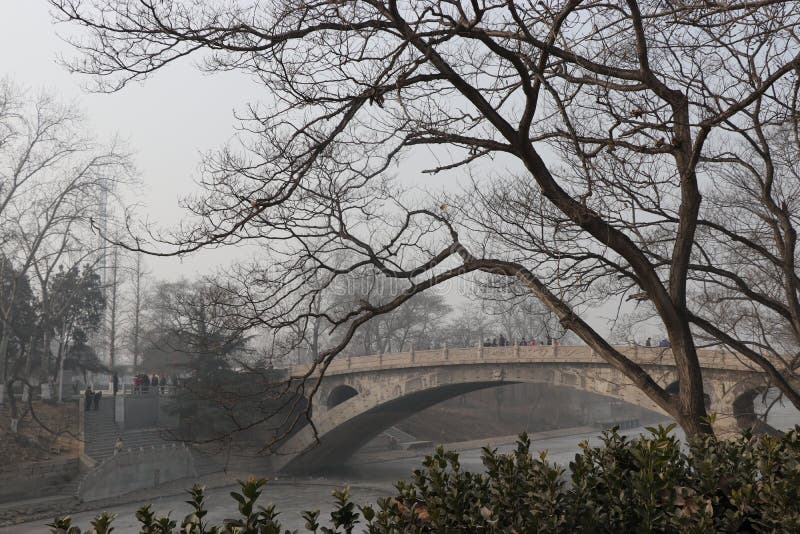 A scenic view of Anji Bridge