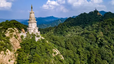 A scenic view of anshan_qianshan_scenic_area