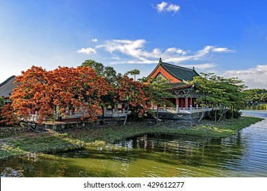 A scenic view of anshun confucian temple