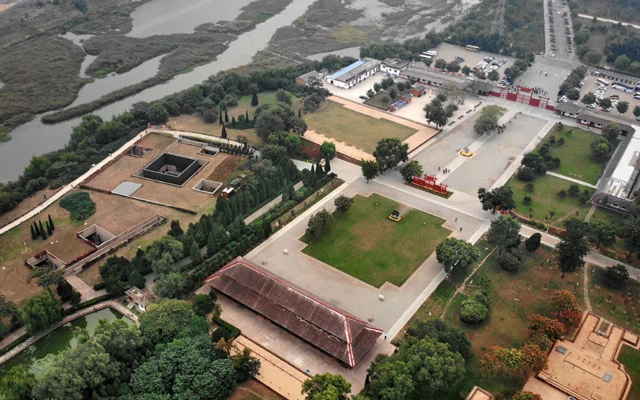 A scenic view of Anyang Yinxu Ruins