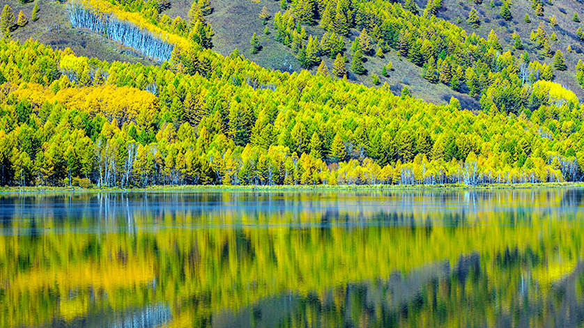 A scenic view of arxan_chaihe_scenic_area