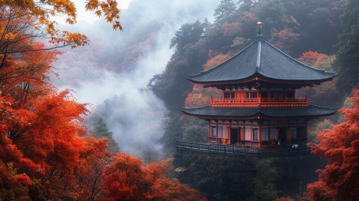 A scenic view of ashihada_cliff_carvings
