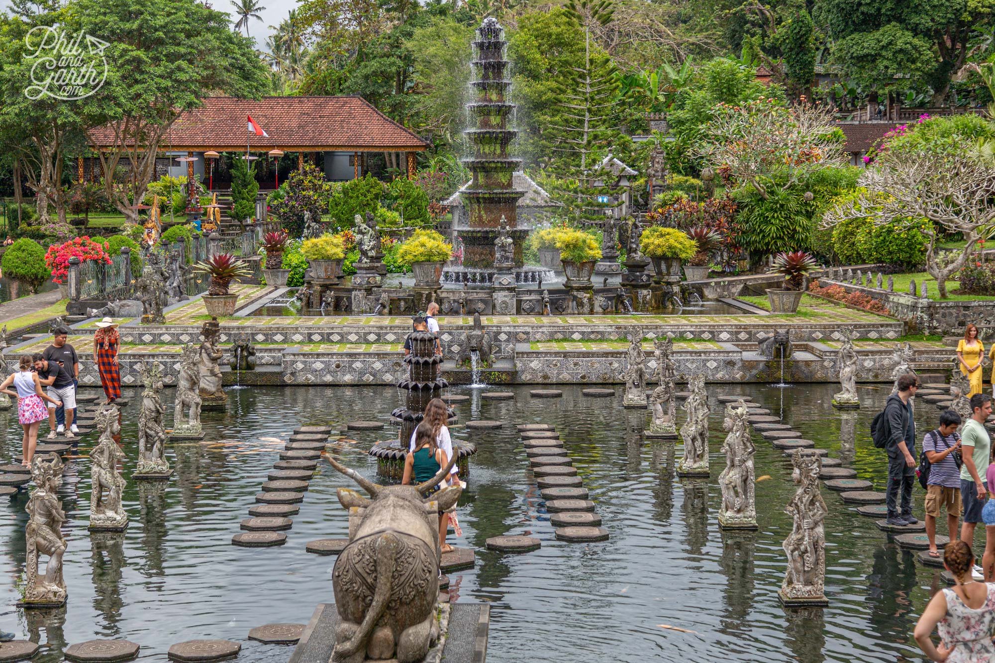 A scenic view of bali river scenic area