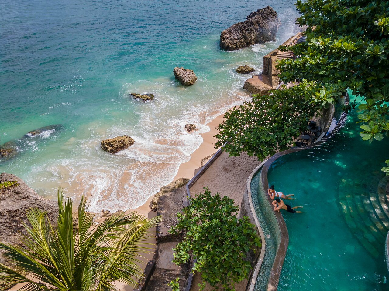 A scenic view of bali river scenic area