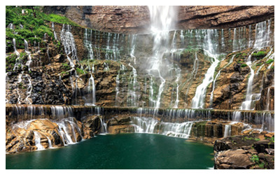 A scenic view of Baligou Scenic Area