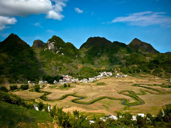 A scenic view of bama longevity village