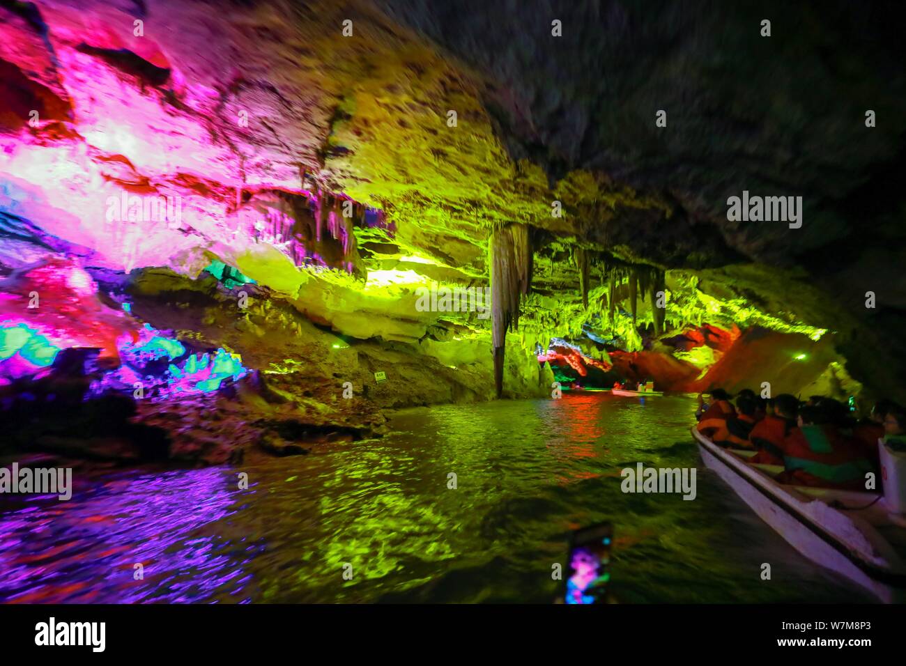 A scenic view of benxi_water_caves