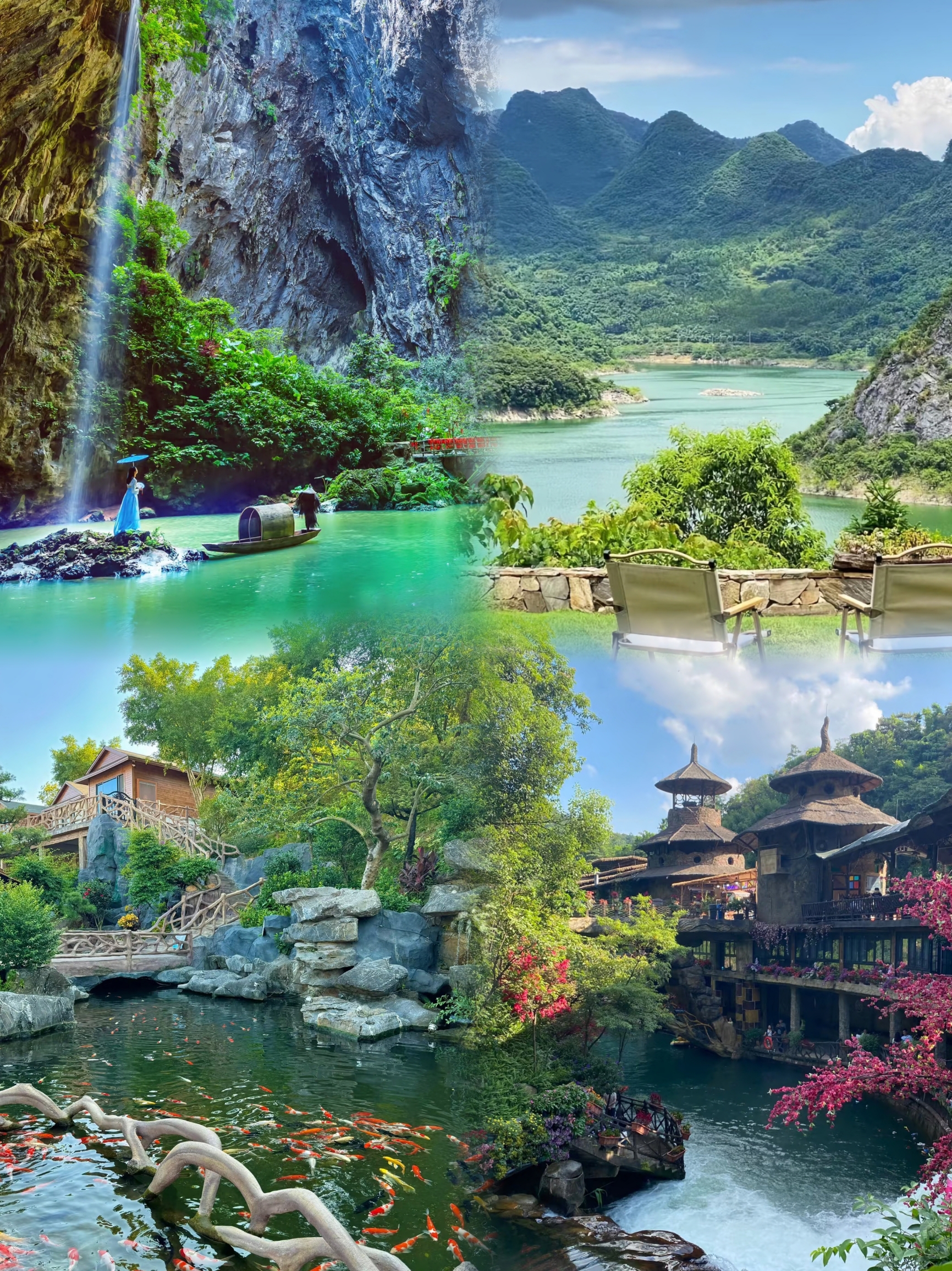 A scenic view of benxi_water_caves