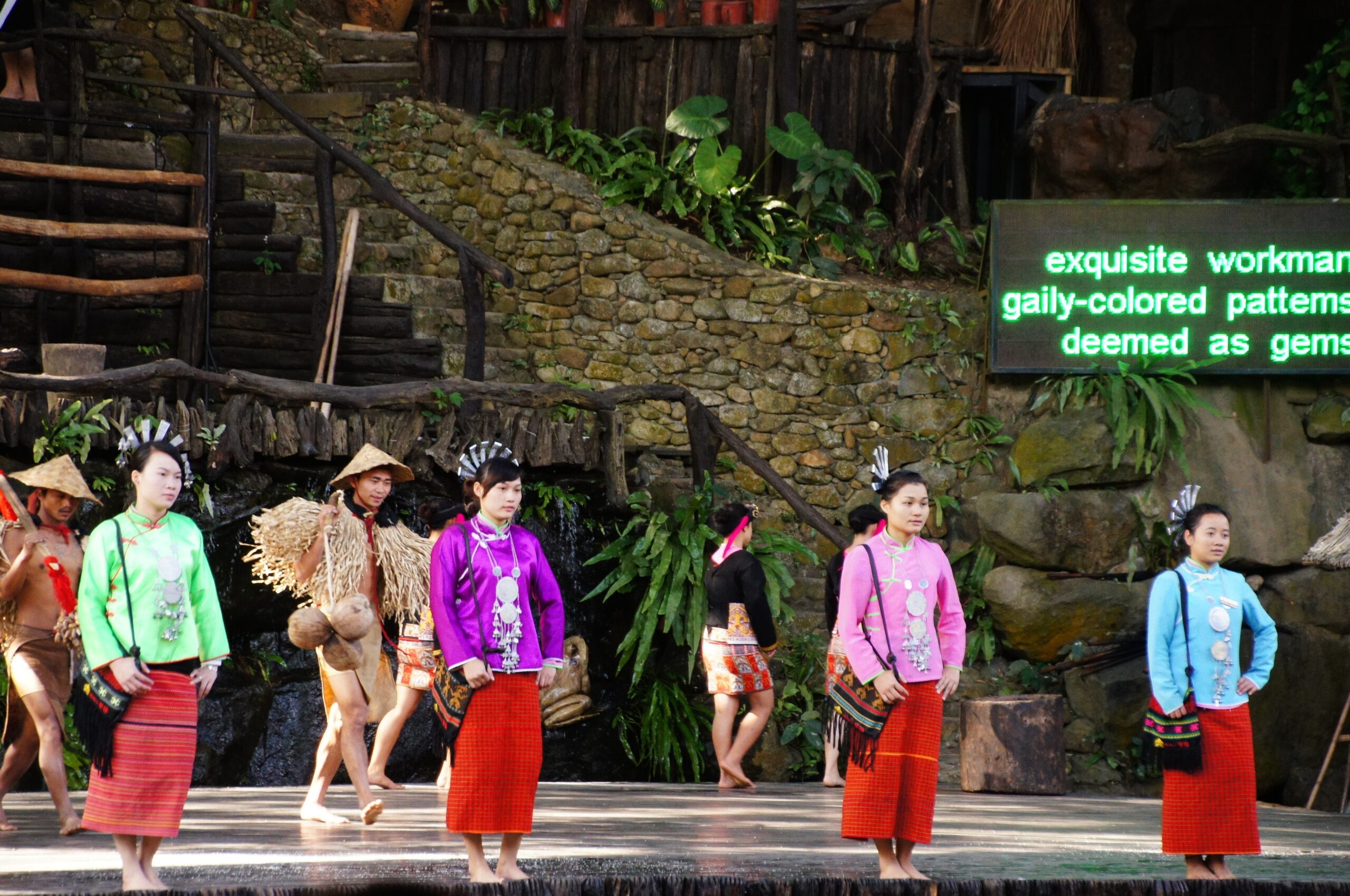 A scenic view of betelnut_valley_li_and_miao_cultural_heritage_park