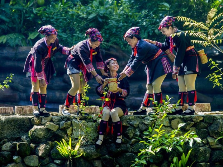 A scenic view of betelnut_valley_li_and_miao_cultural_heritage_park