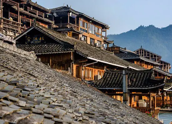 A scenic view of bijie yisala ancient village