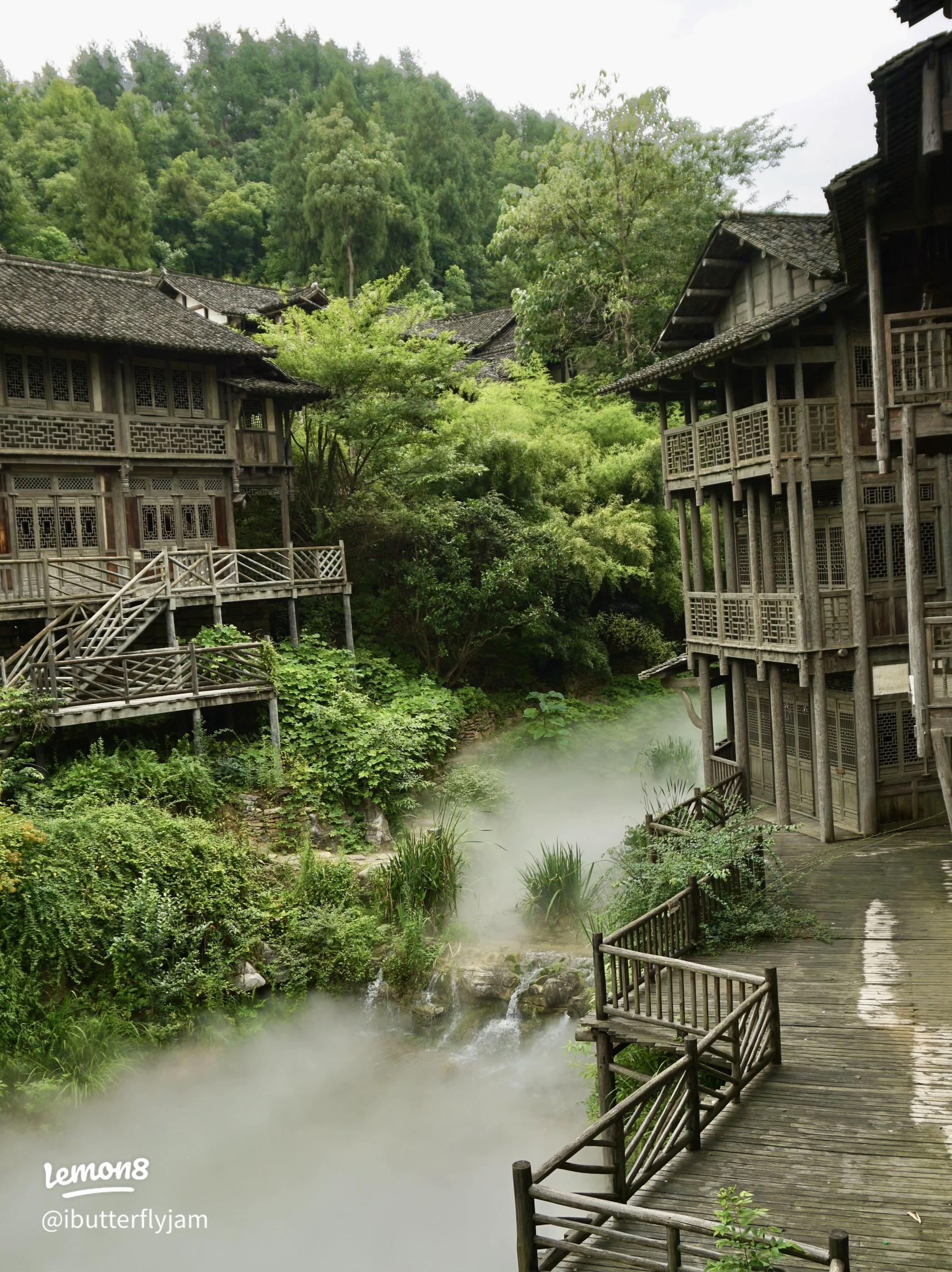 A scenic view of bijie yisala ancient village