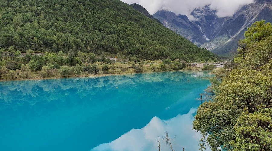 A scenic view of blue moon valley