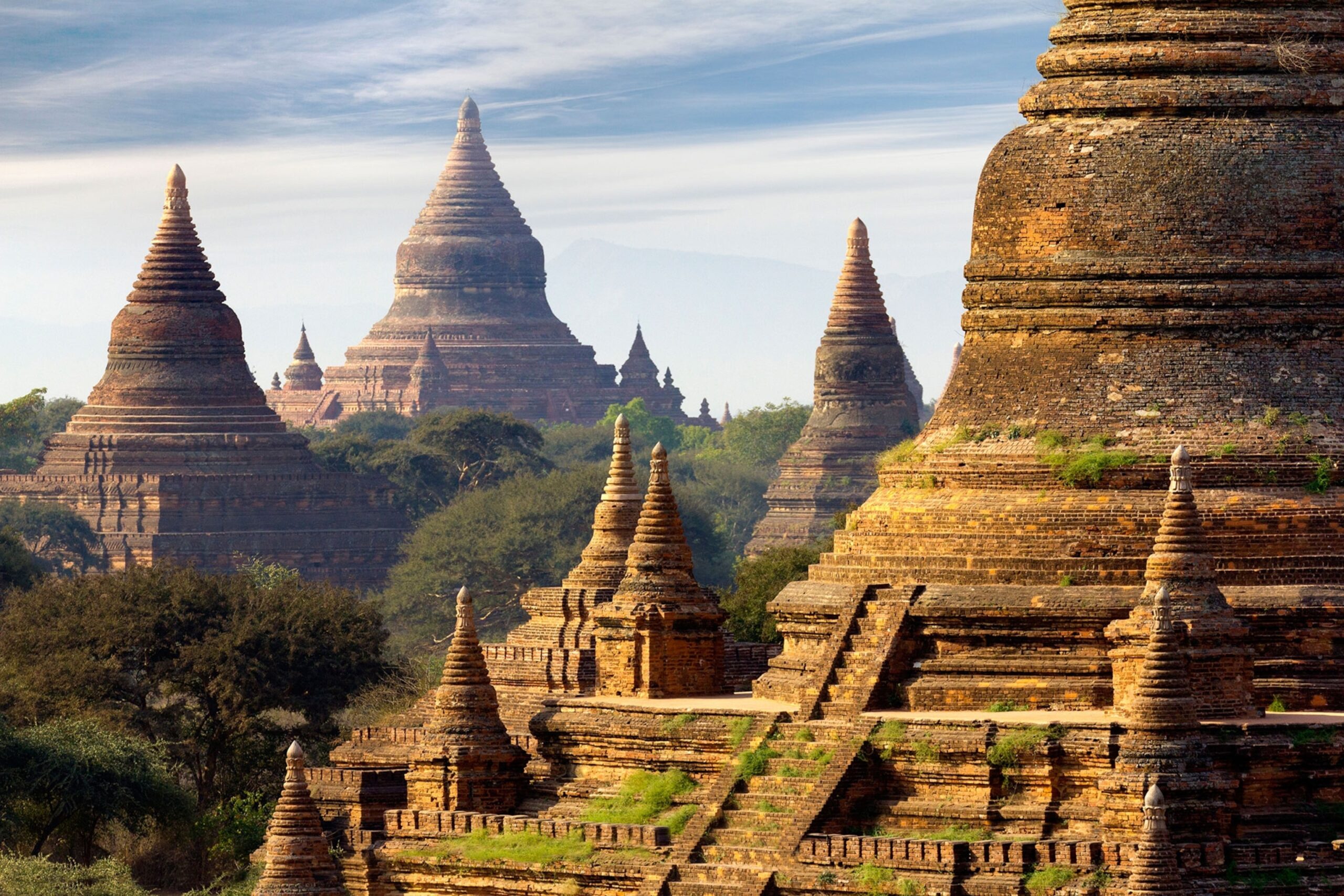 A scenic view of Bohaishen Temple