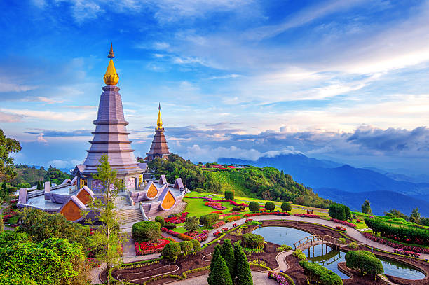 A scenic view of Bohaishen Temple