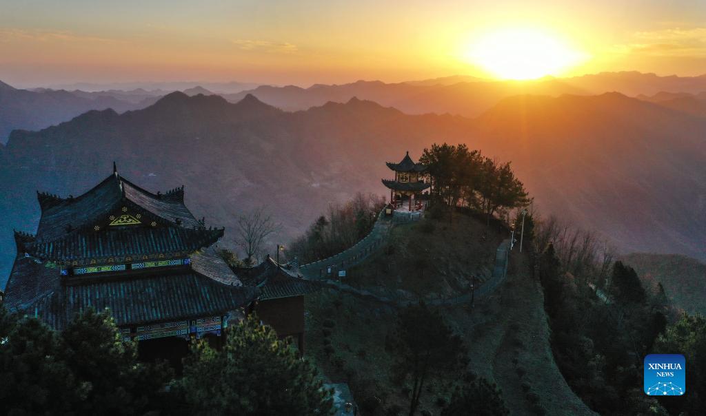 A scenic view of caishi scenic area