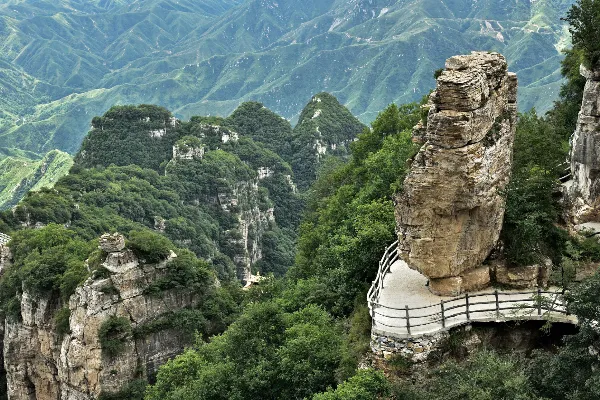 A scenic view of caishi scenic area
