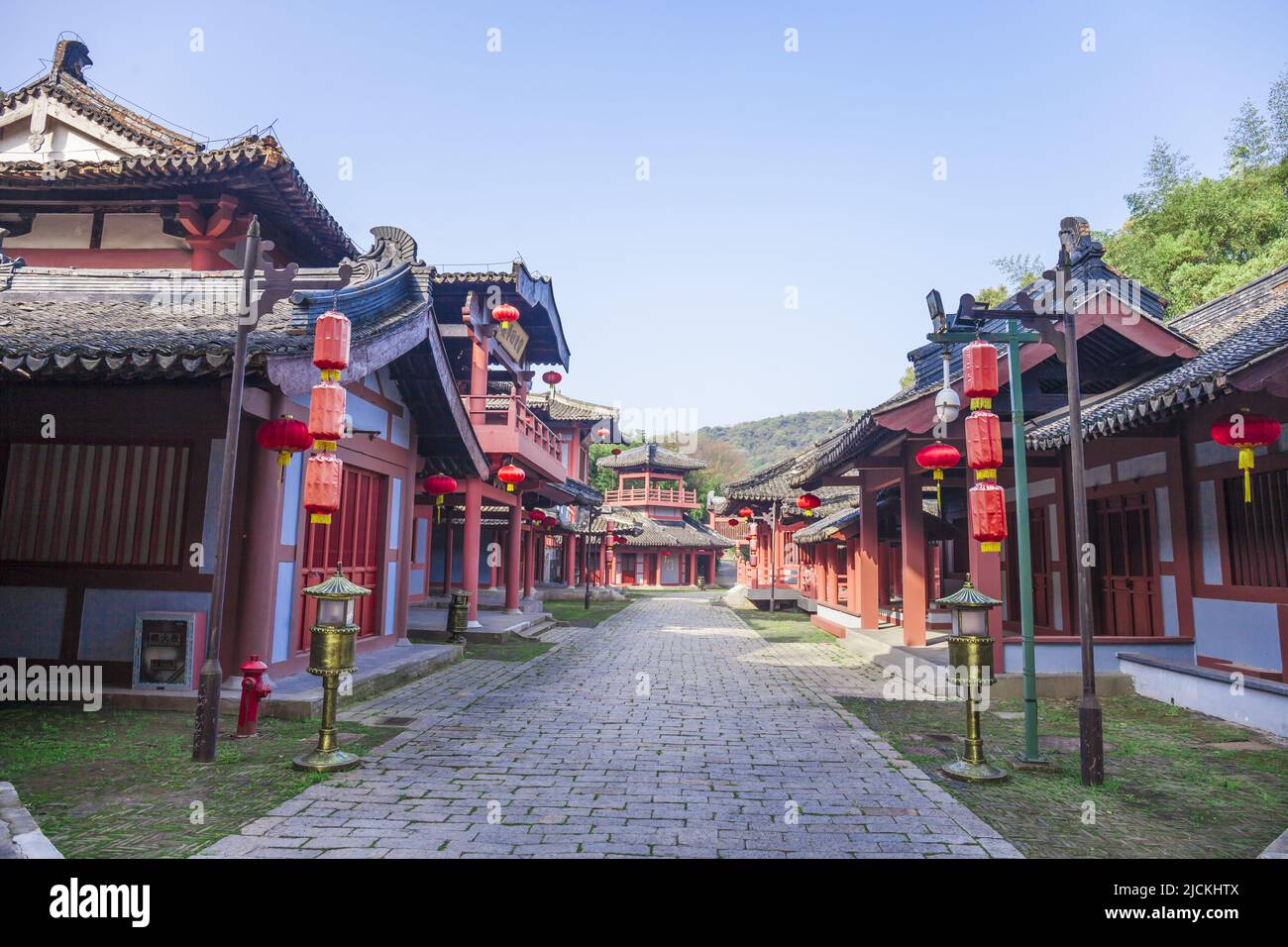 A scenic view of cctv wuxi film tv studio