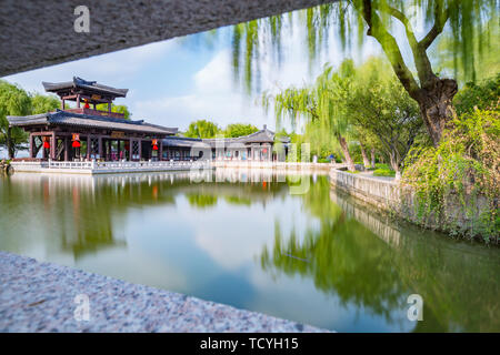 A scenic view of cctv wuxi film tv studio