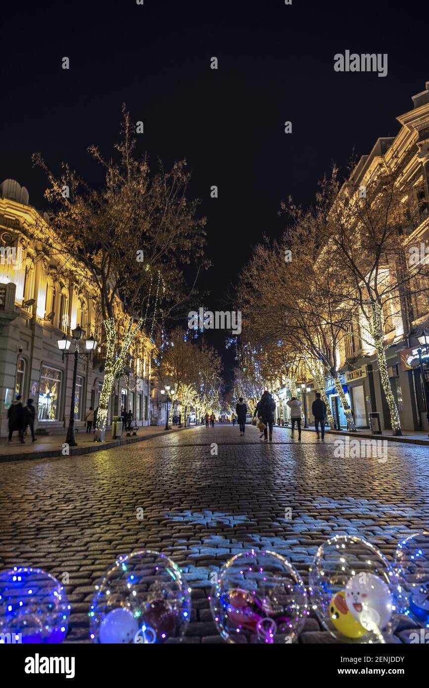 A scenic view of central_street_harbin