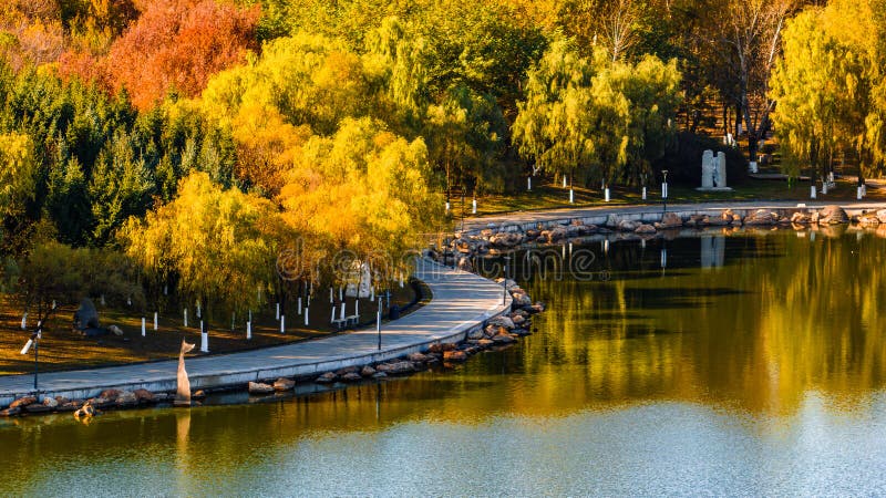 A scenic view of changchun_world_sculpture_park