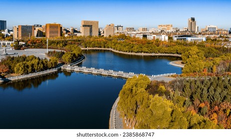 A scenic view of changchun_world_sculpture_park