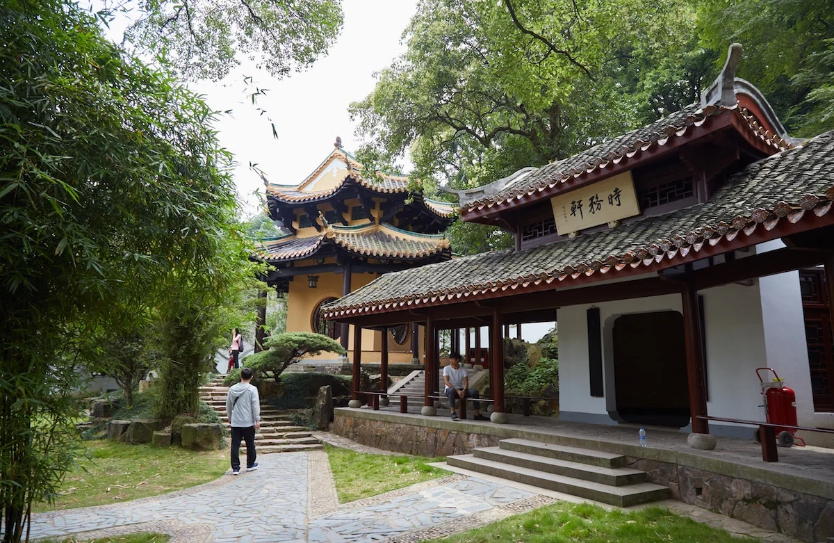 A scenic view of Changsha Yuelu Mountain Orange Isle