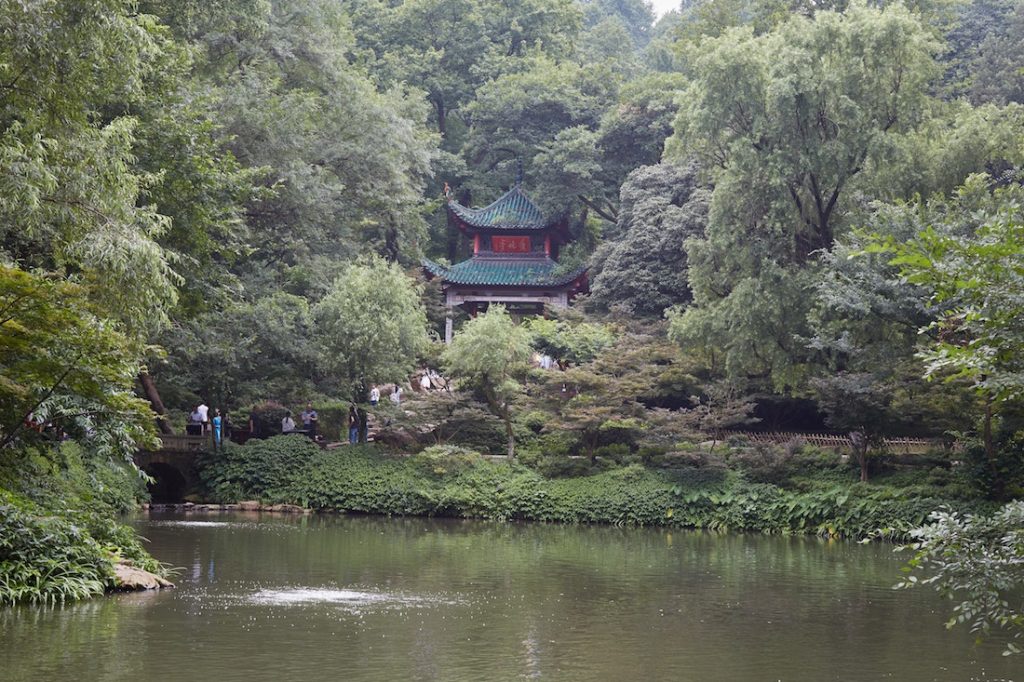 A scenic view of Changsha Yuelu Mountain Orange Isle