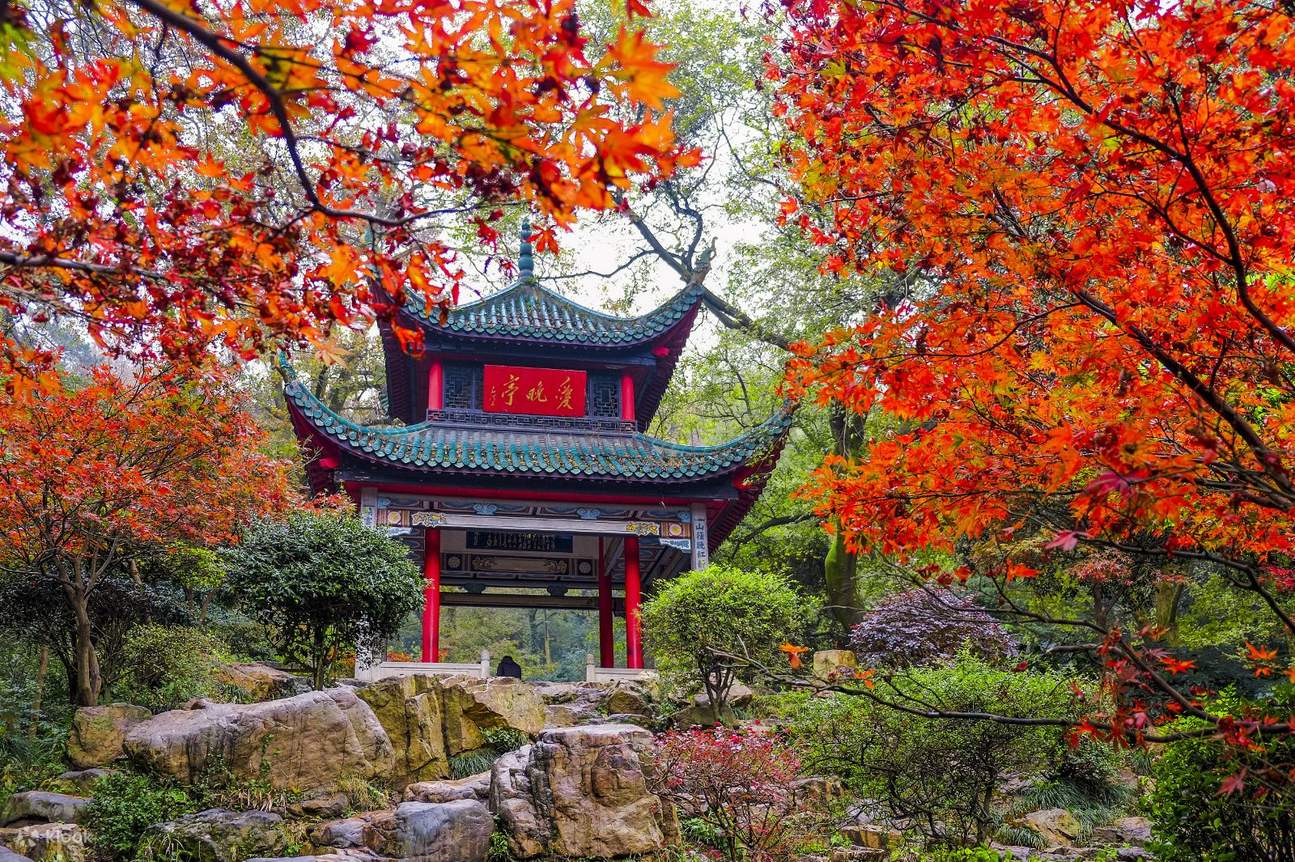 A scenic view of Changsha Yuelu Mountain Orange Isle