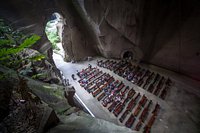 A scenic view of changyu cave heaven