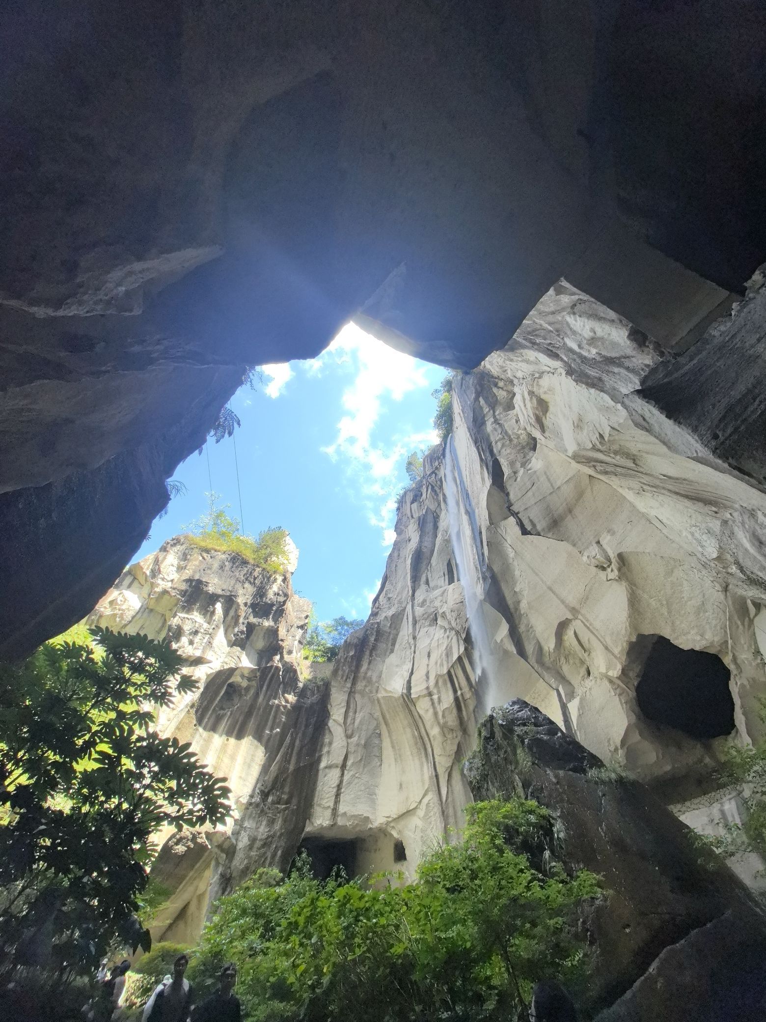 A scenic view of changyu cave heaven