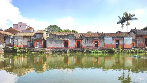 A scenic view of chashan ancient town