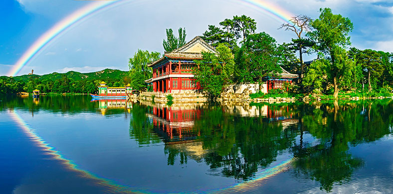 A scenic view of Chengde Mountain Resort