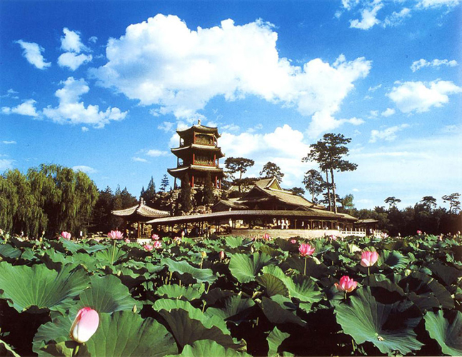 A scenic view of chengde mountain resort