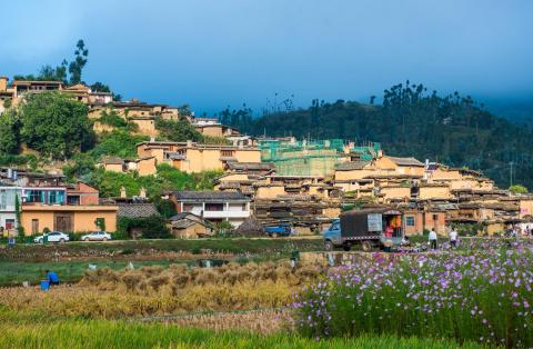 A scenic view of Chengziya Ruins