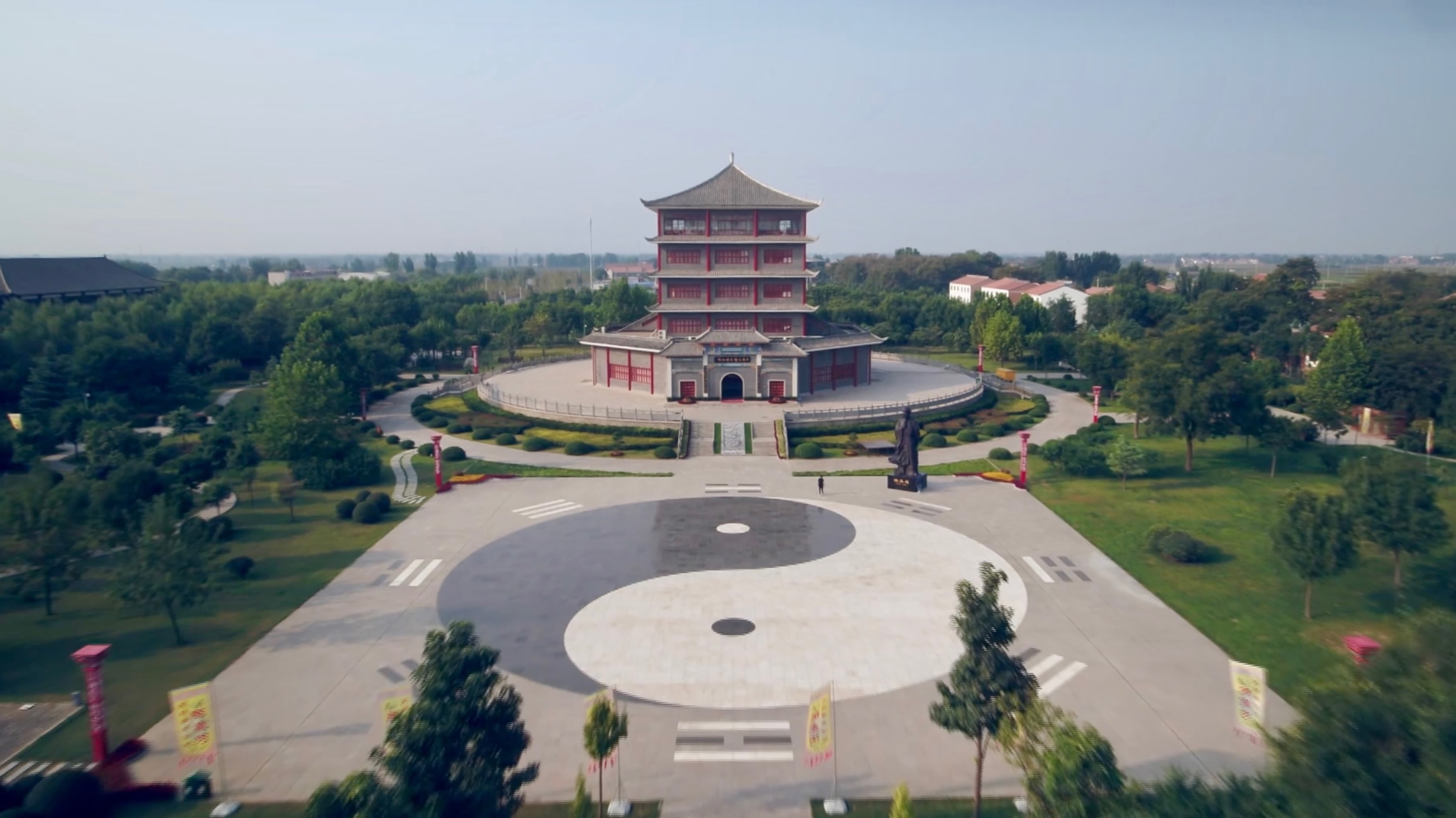 A scenic view of Chenjiagou Taiji Town