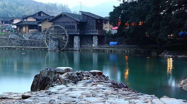 A scenic view of chongwu ancient city