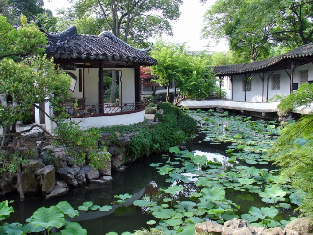 A scenic view of classical gardens of suzhou