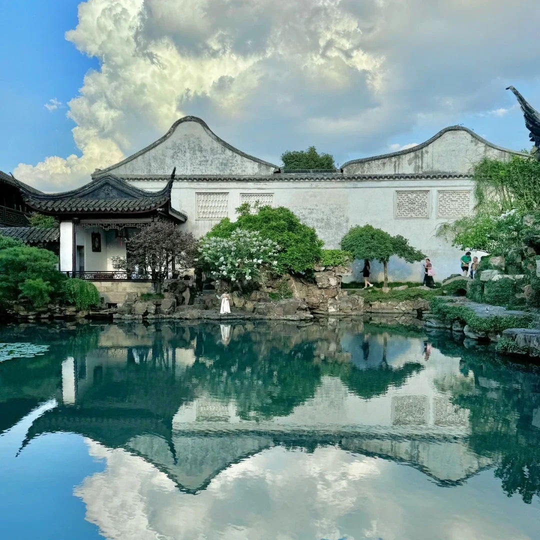 A scenic view of classical gardens of suzhou