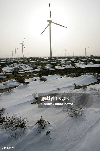 A scenic view of dabancheng wind power scenic area